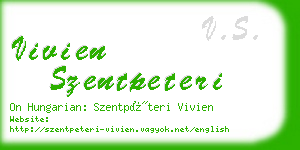 vivien szentpeteri business card